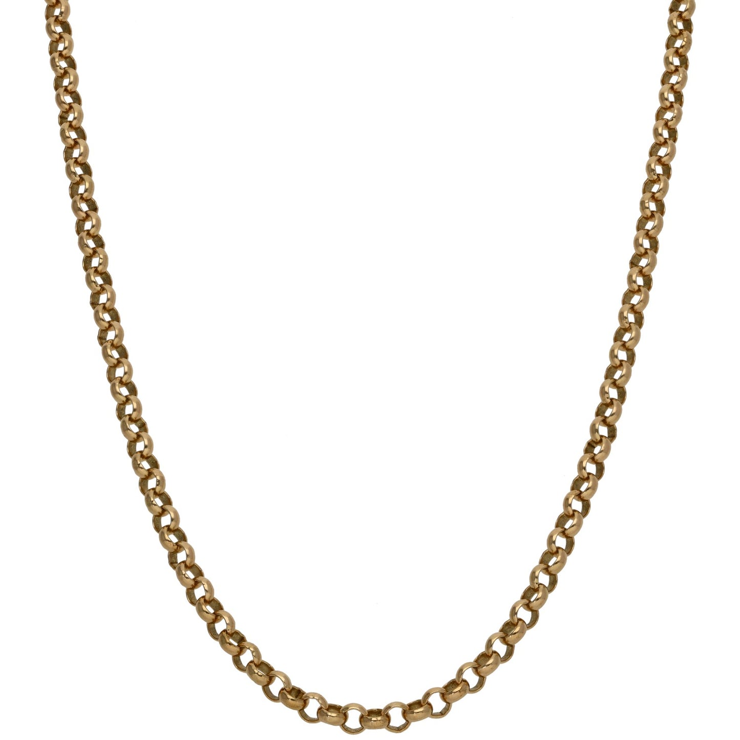 9ct Gold Belcher Chain 18"