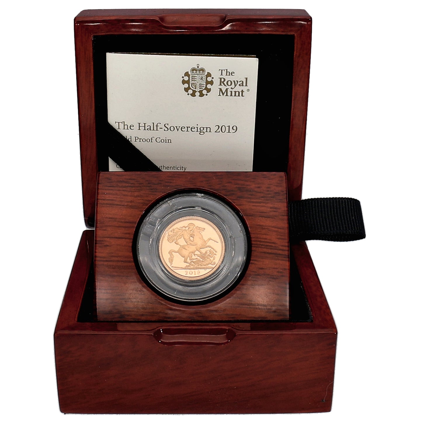 22ct Gold Queen Elizabeth II Half Sovereign Coin 2019
