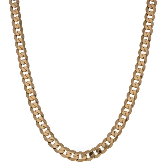 9ct Gold Curb Chain 20"