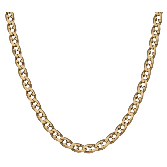9ct Gold Curb Chain 20"