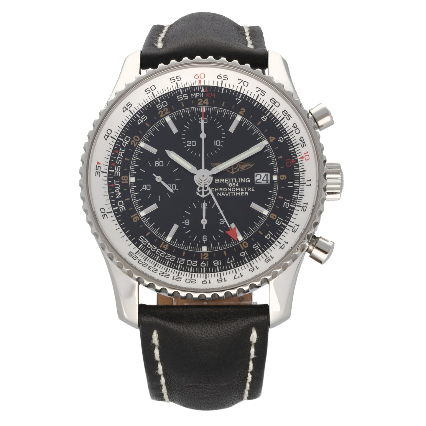 Breitling Navitimer World A24322 45mm Stainless Steel Watch