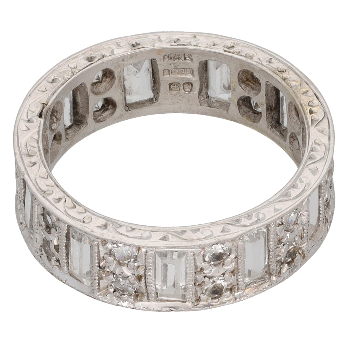 9ct Gold Cubic Zirconia Alternative Ring Size K