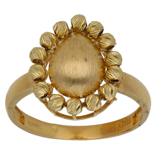 14ct Gold Alternative Ring Size R