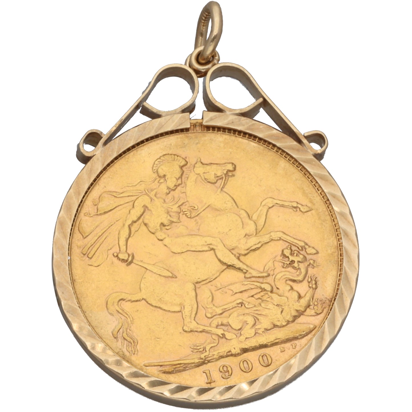 9ct Gold Full Sovereign Coin Pendant