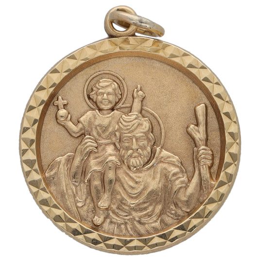9ct Gold St Christopher Pendant