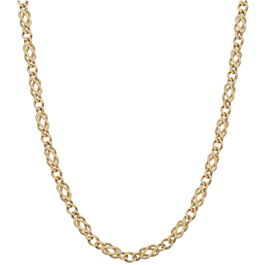 9ct Gold Fancy Necklace 24"