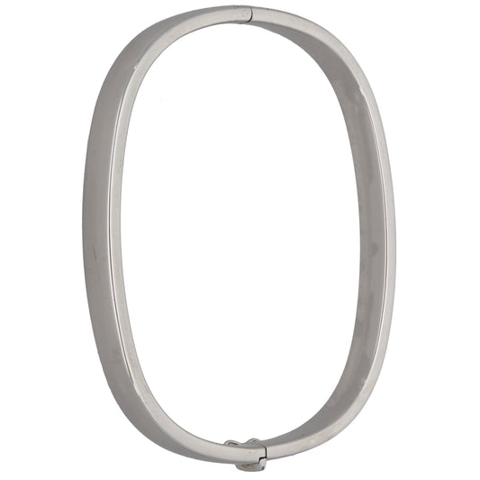 9ct White Gold Hinged/Clasp Bangle