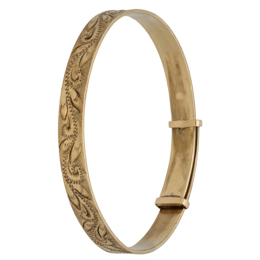 9ct Gold Expanding Bangle