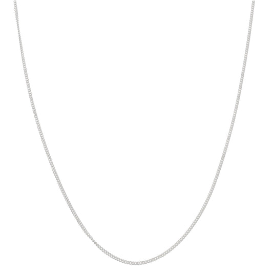 Sterling Silver Curb Chain Necklace