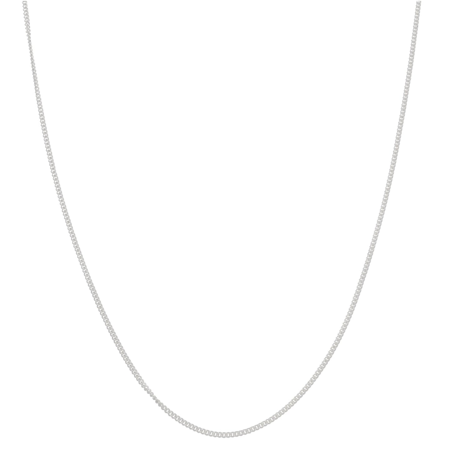 Sterling Silver Curb Chain Necklace