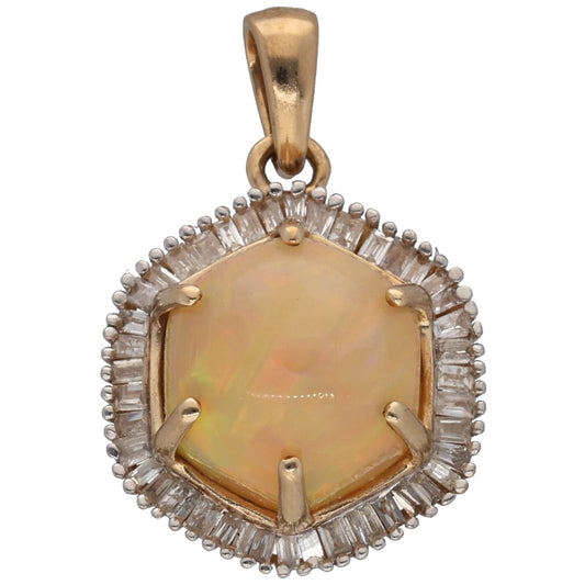 9ct Gold 0.21ct Diamond Dress/Cocktail Pendant