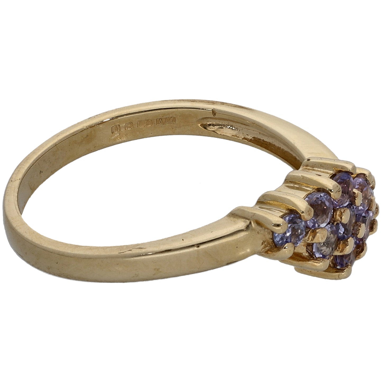 9ct Gold Tanzanite Dress/Cocktail Ring Size N