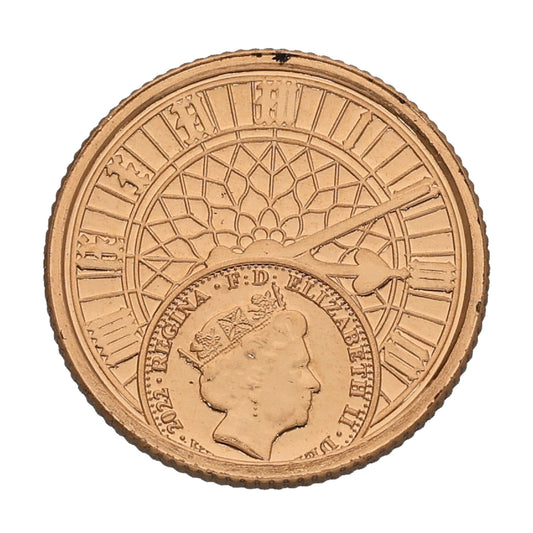 22ct Gold King Charles III Quarter Sovereign Coin 2023