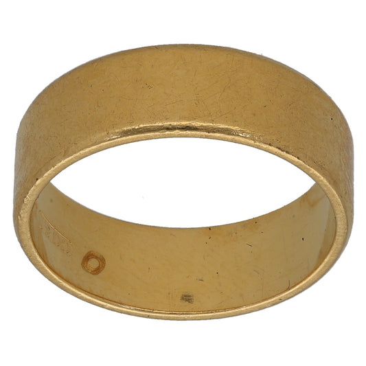 22ct Gold Plain Wedding Ring Size O