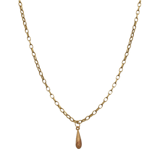 9ct Gold Alternative Pendant With Chain