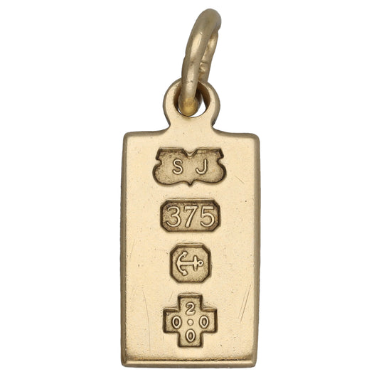 9ct Gold Ingot Pendant