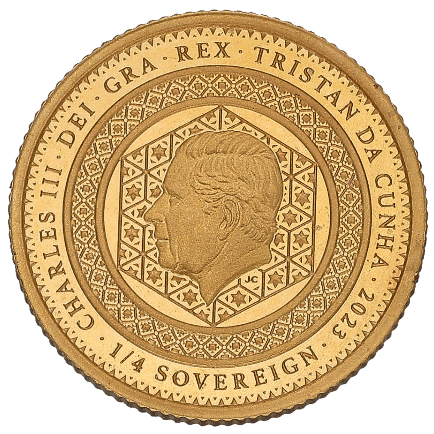 22ct Gold Coronation Of King Charles III Quarter Sovereign Coin 2023