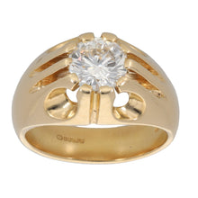 Load image into Gallery viewer, 18ct Gold 1.50ct Diamond Solitaire Ring Size N
