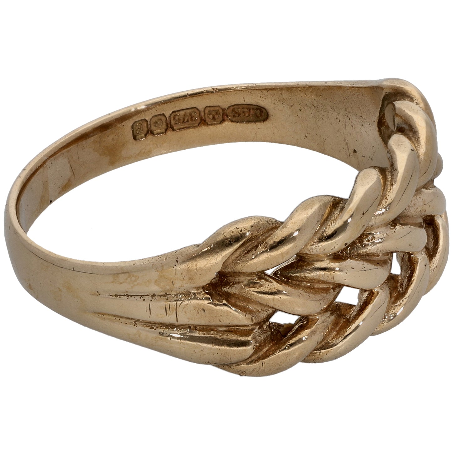 9ct Gold Keeper Ring Size W