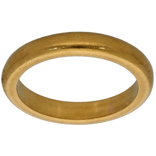 22ct Gold Plain Wedding Ring Size L