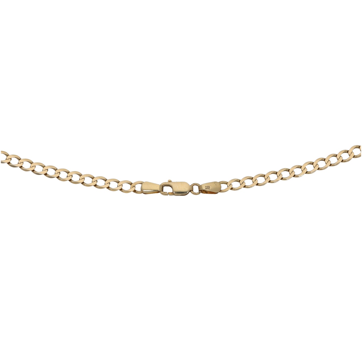 9ct Gold Curb Chain 18"