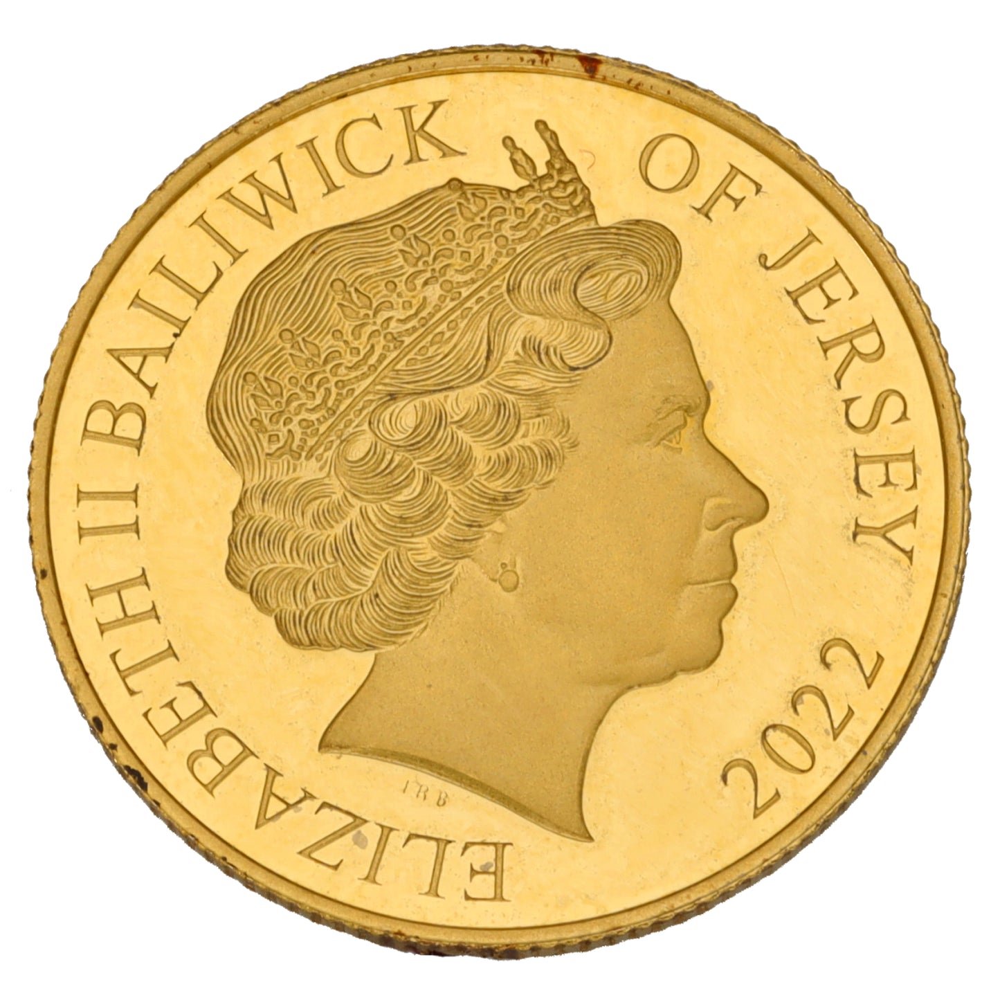 22ct Gold Queen Elizabeth II One Penny Coin 2022