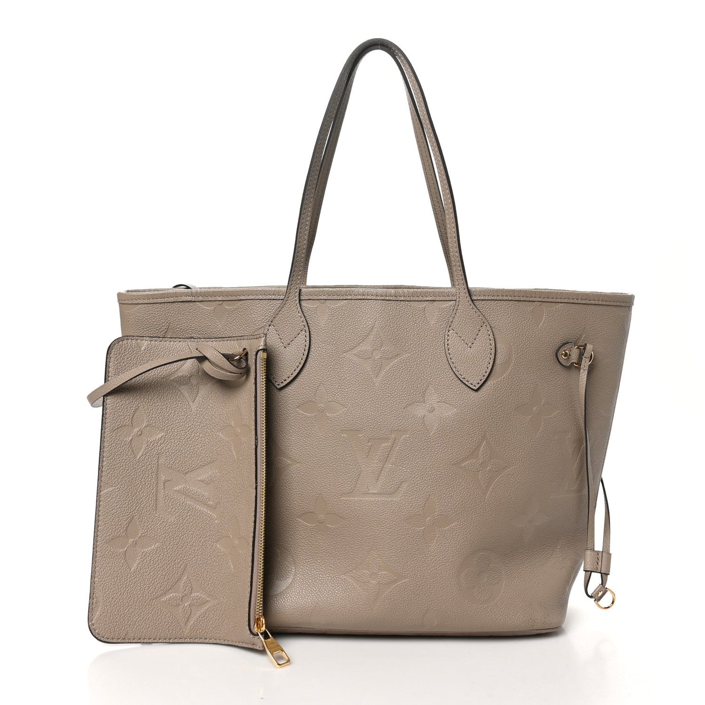 Louis Vuitton Neverfull MM Empreinte Leather Bag - Tourterelle