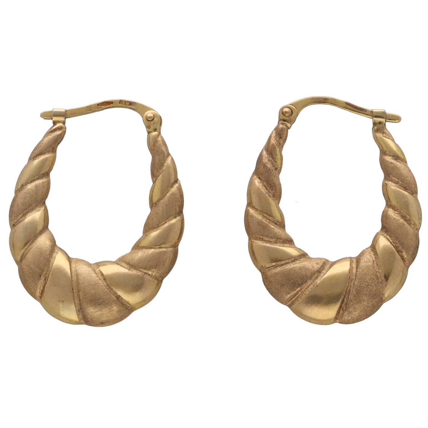 9ct Gold Creole Earrings