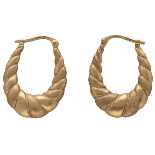 9ct Gold Creole Earrings