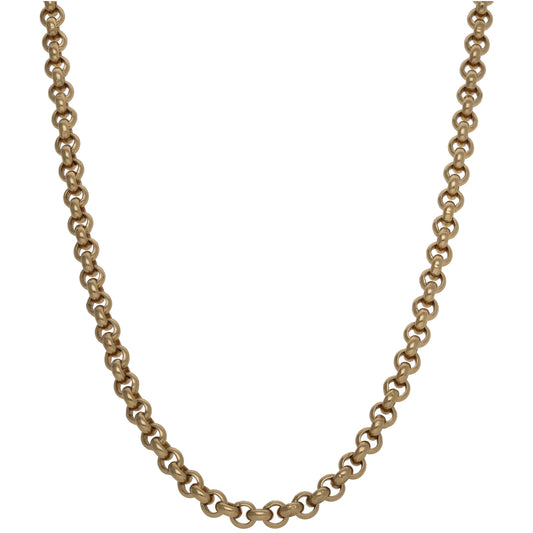 9ct Gold Belcher Chain 18"