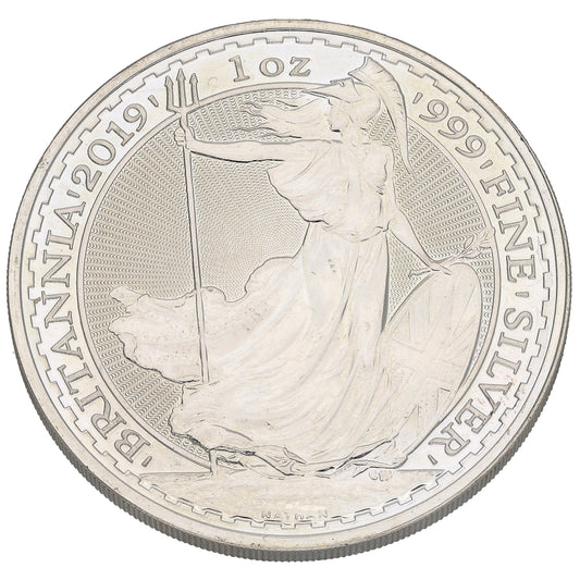 Fine Silver Queen Elizabeth II 1 OZ Britannia Coin 2019