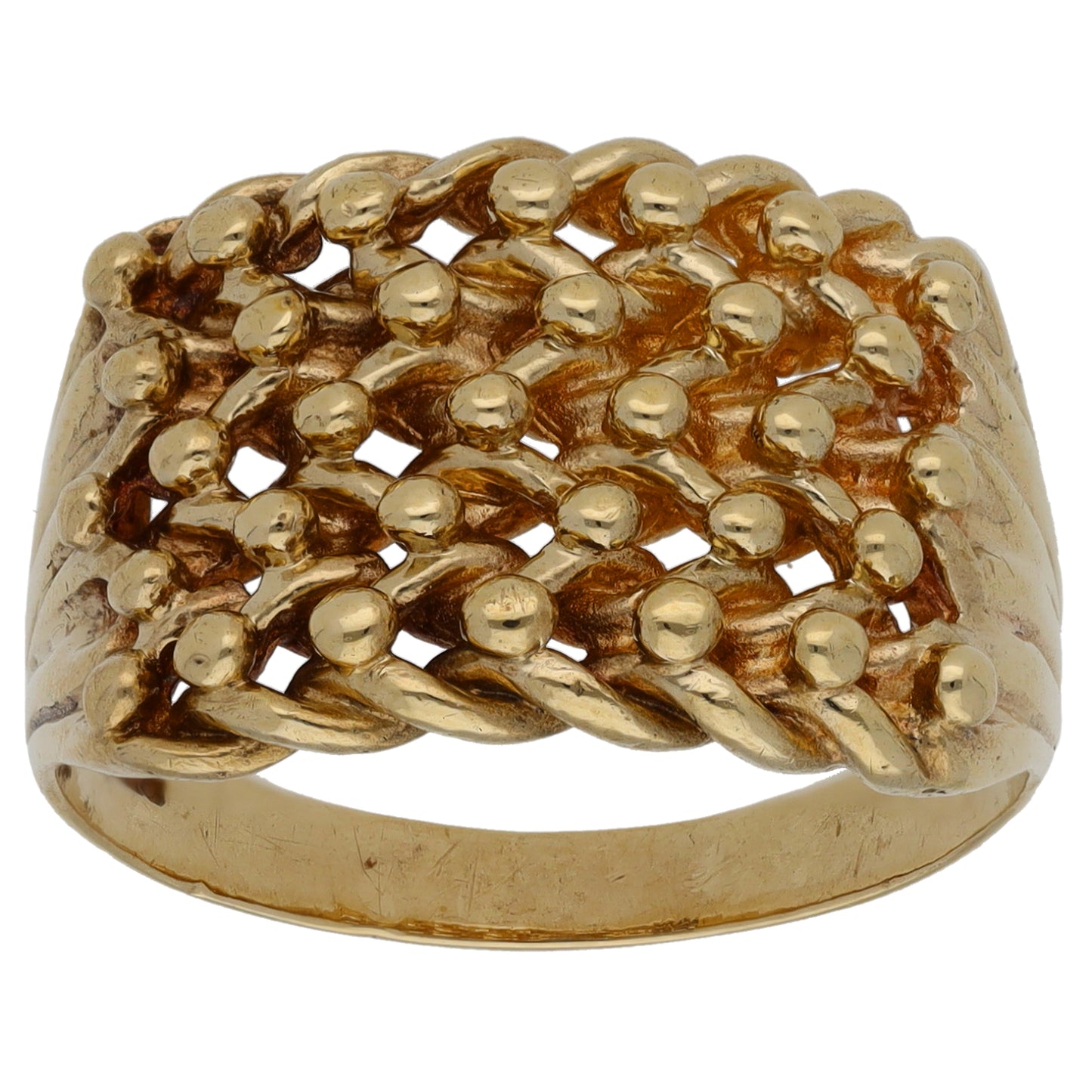 9ct Gold Keeper Ring Size T