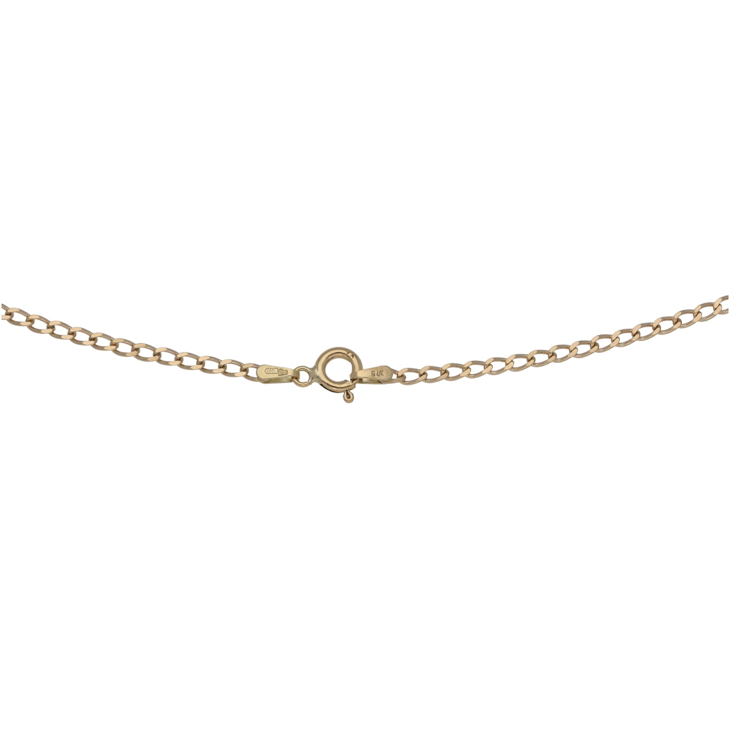 9ct Gold Curb Chain 18"