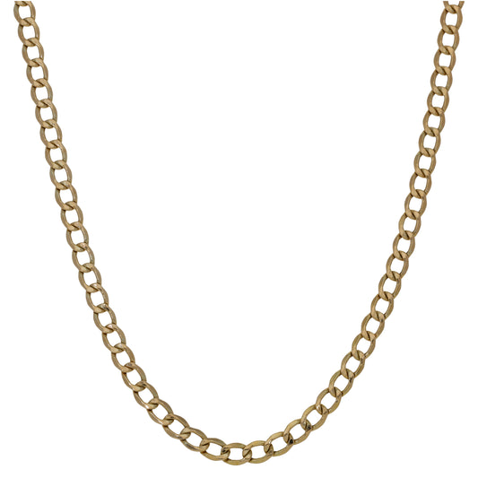 9ct Gold Curb Chain 24"