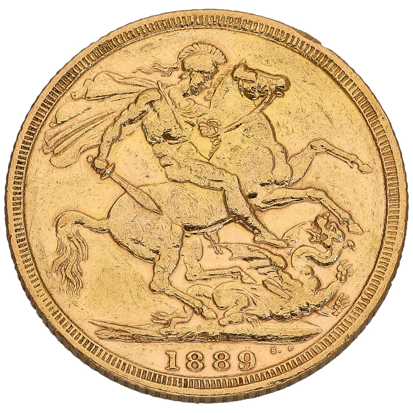 22ct Gold Queen Victoria Full Sovereign Coin 1889