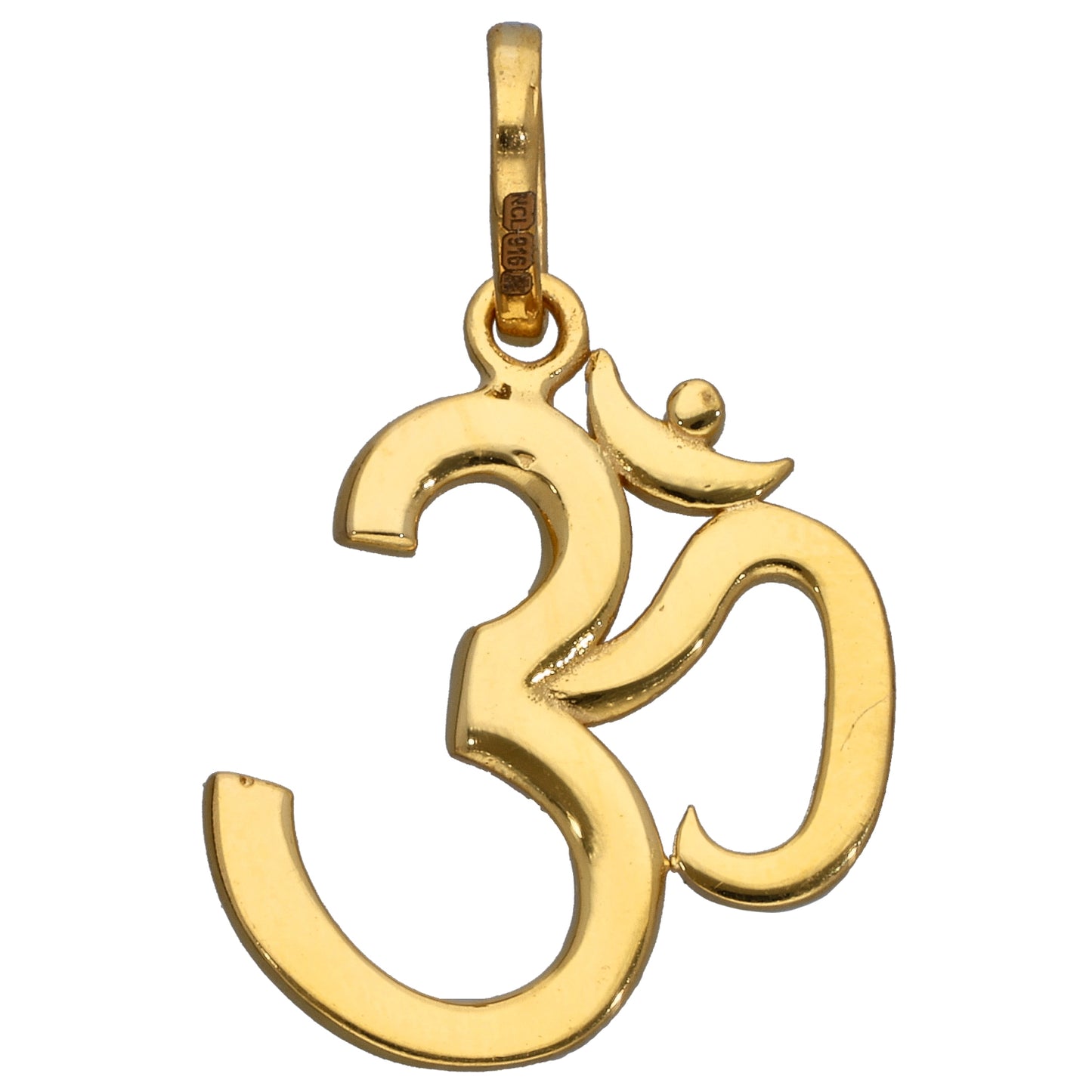 New 22ct Gold Ohm Pendant
