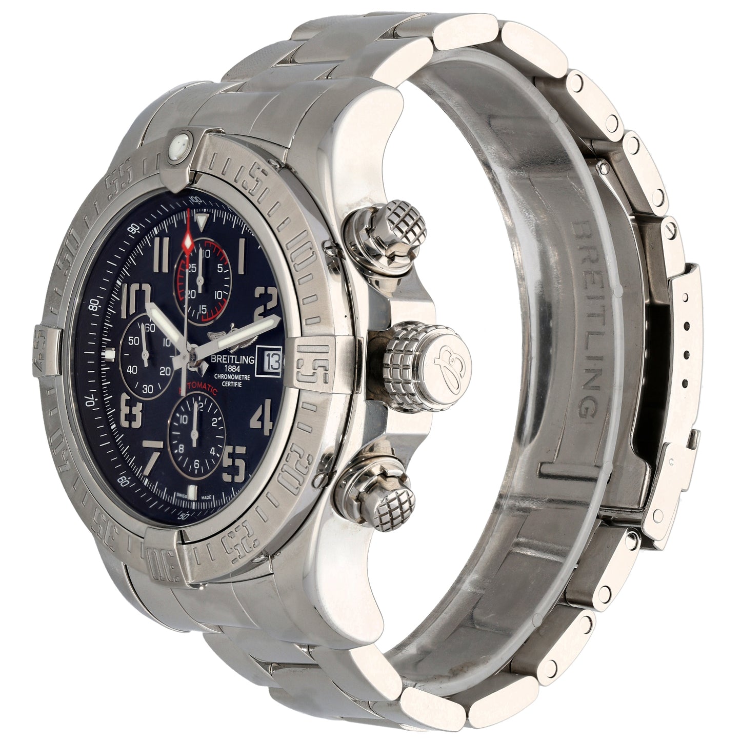 Breitling Super Avenger II A13371 48mm Stainless Steel Watch