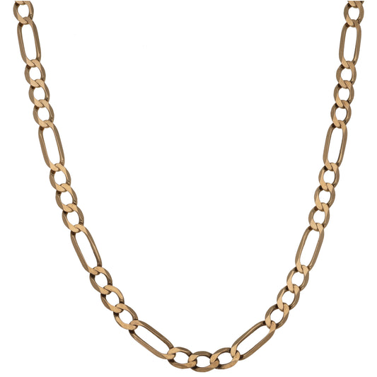 9ct Gold Figaro Chain 22"