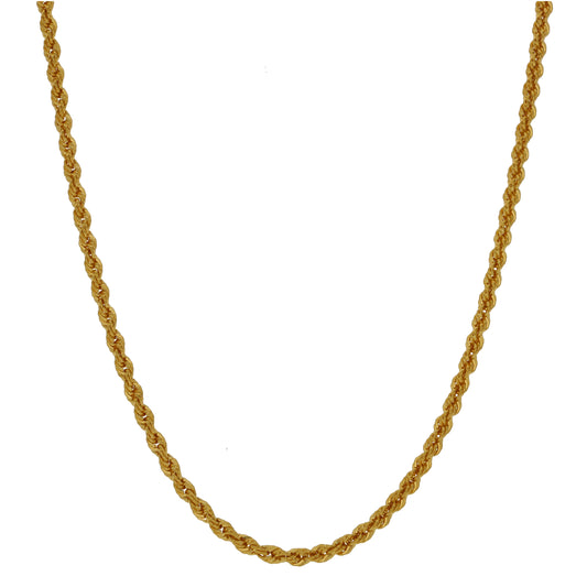 22ct Gold Rope Chain 25"