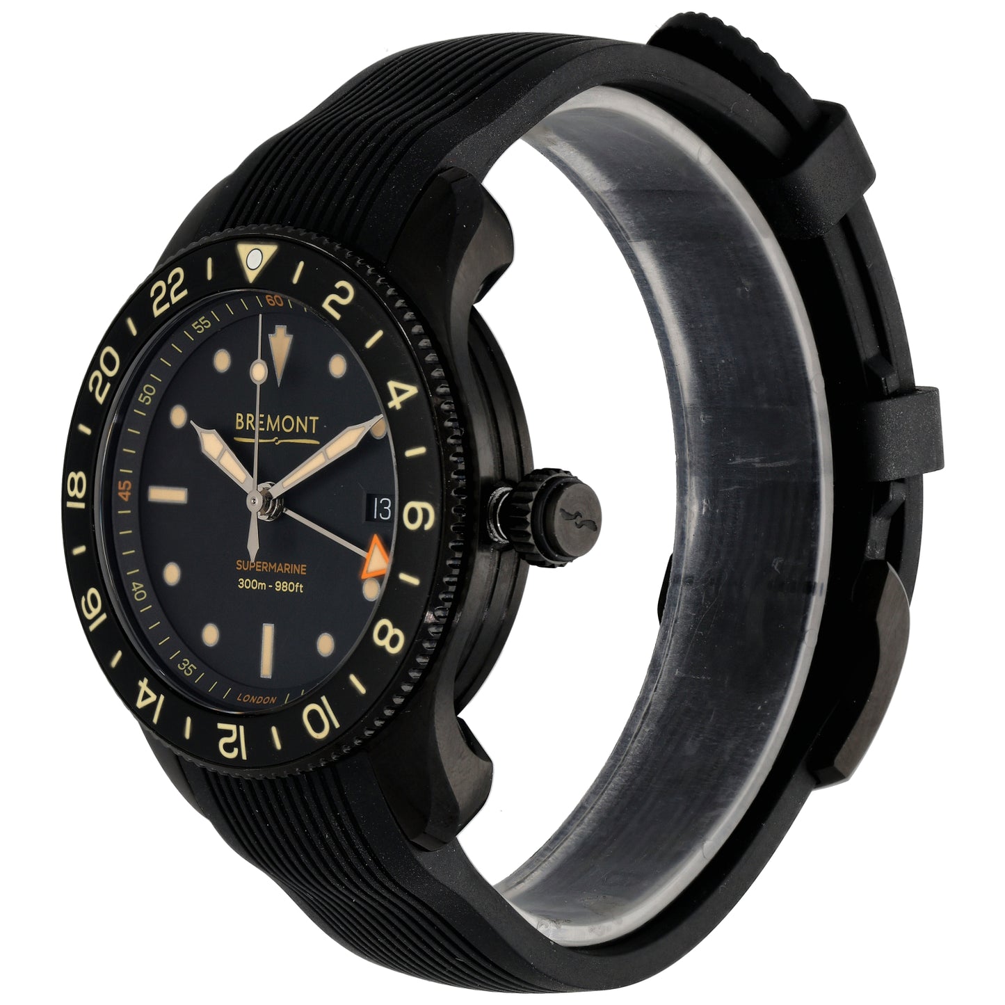 Bremont Supermarine Jet S302-JET-R-S 40mm DLC Stainless Steel Watch