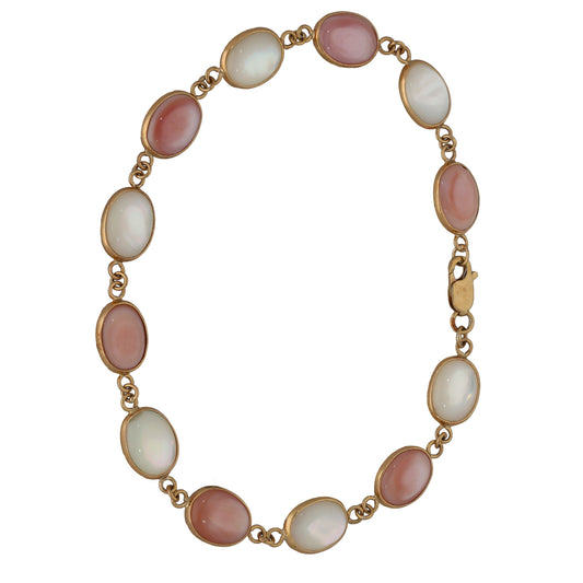 9ct Gold Mother Of Pearl Alternative Bracelet