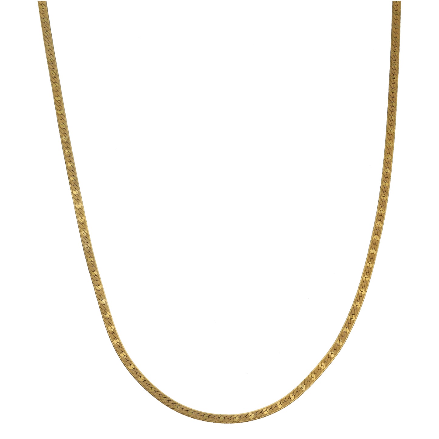 9ct Gold Herringbone Chain 17"