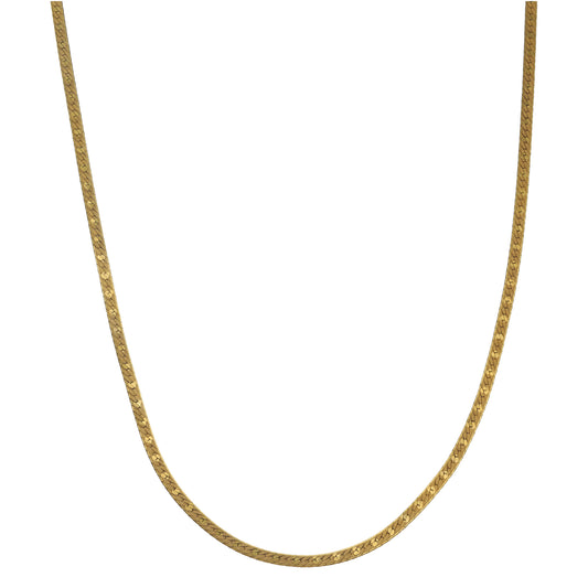 9ct Gold Herringbone Chain 17"