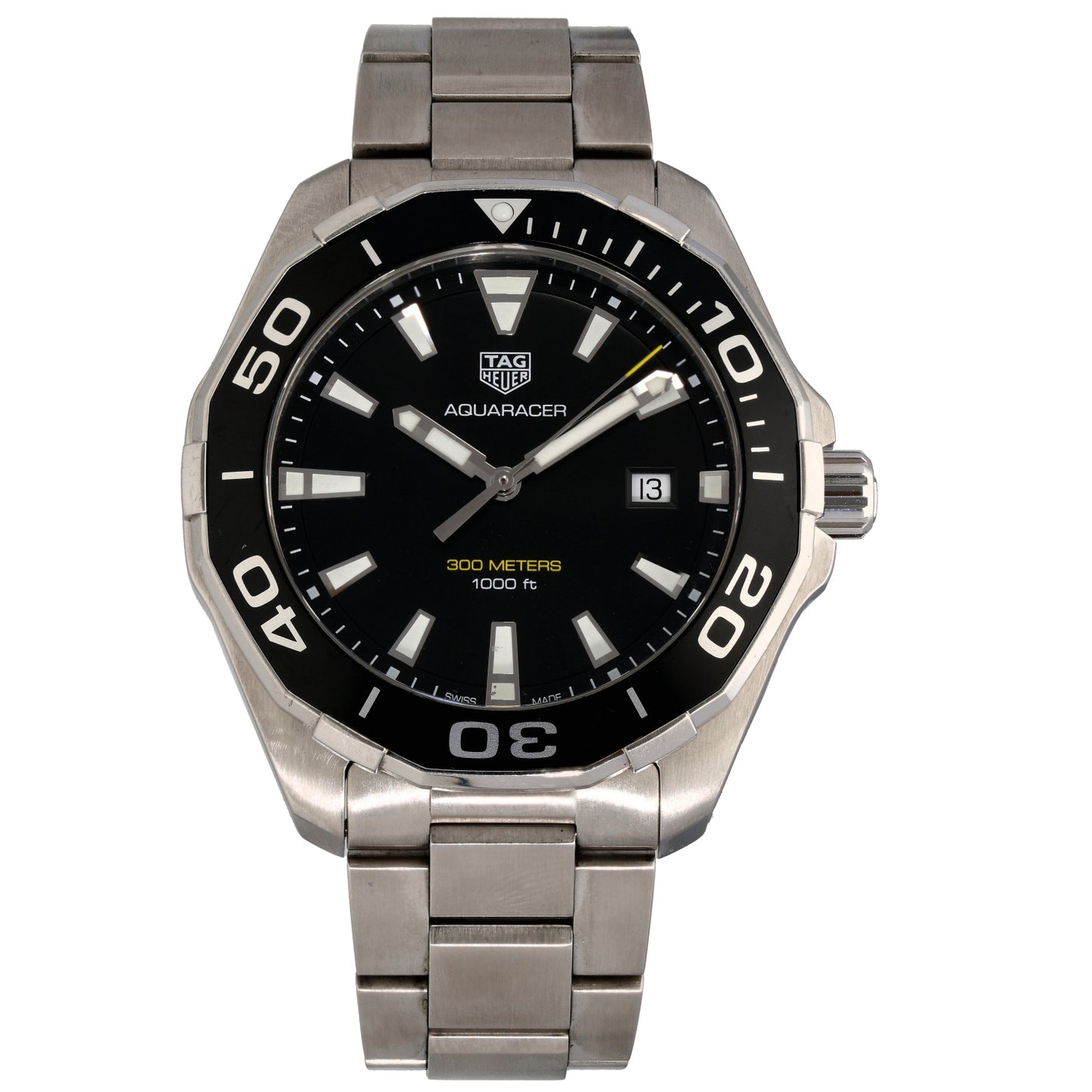 Tag Heuer Aquaracer WAY101A 43mm Stainless Steel Watch