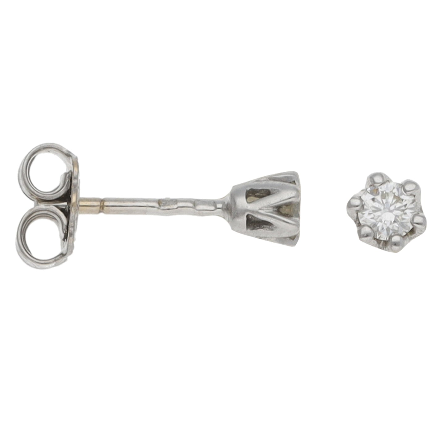 18ct White Gold 0.30ct Diamond Solitaire Earrings