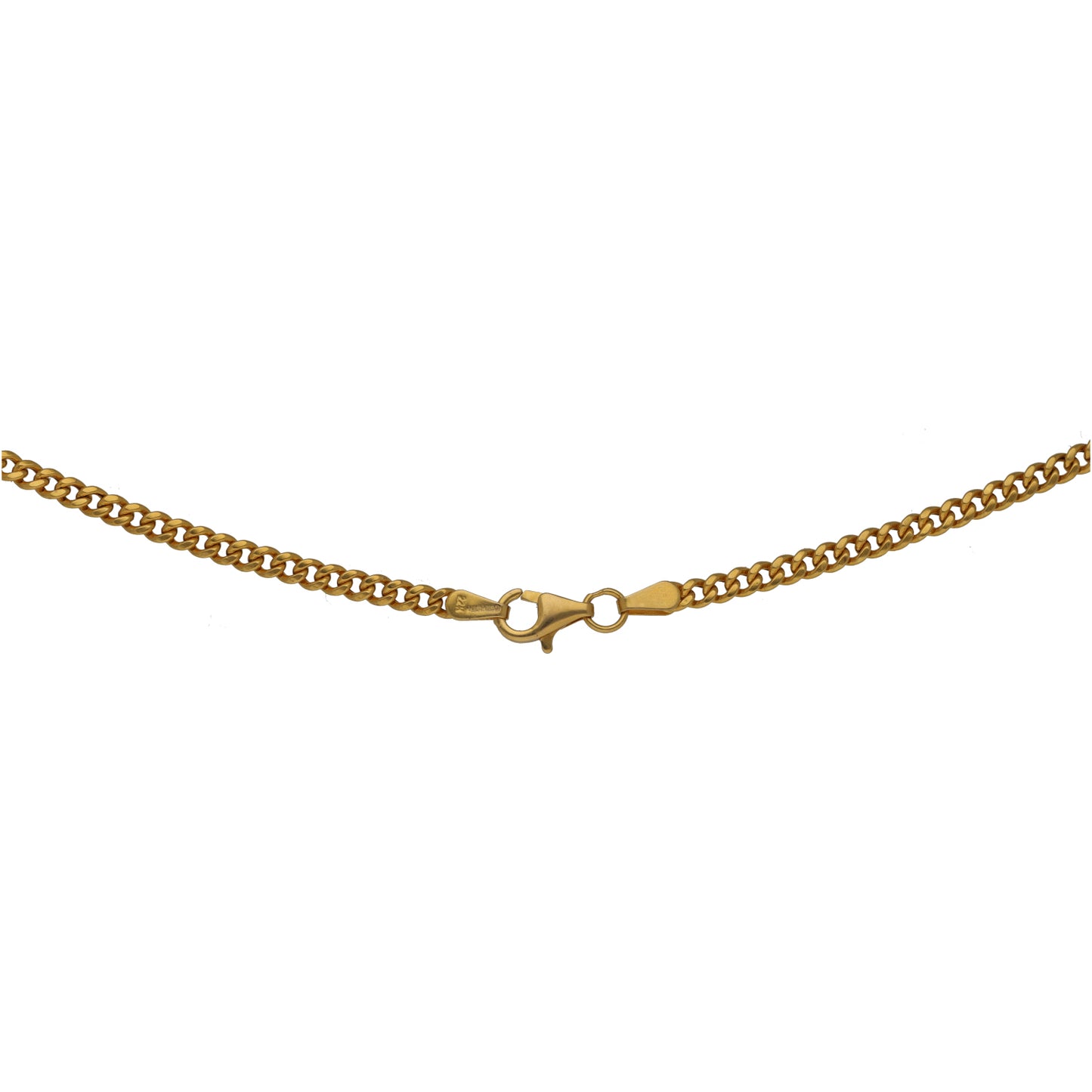 22ct Gold Curb Chain 18"