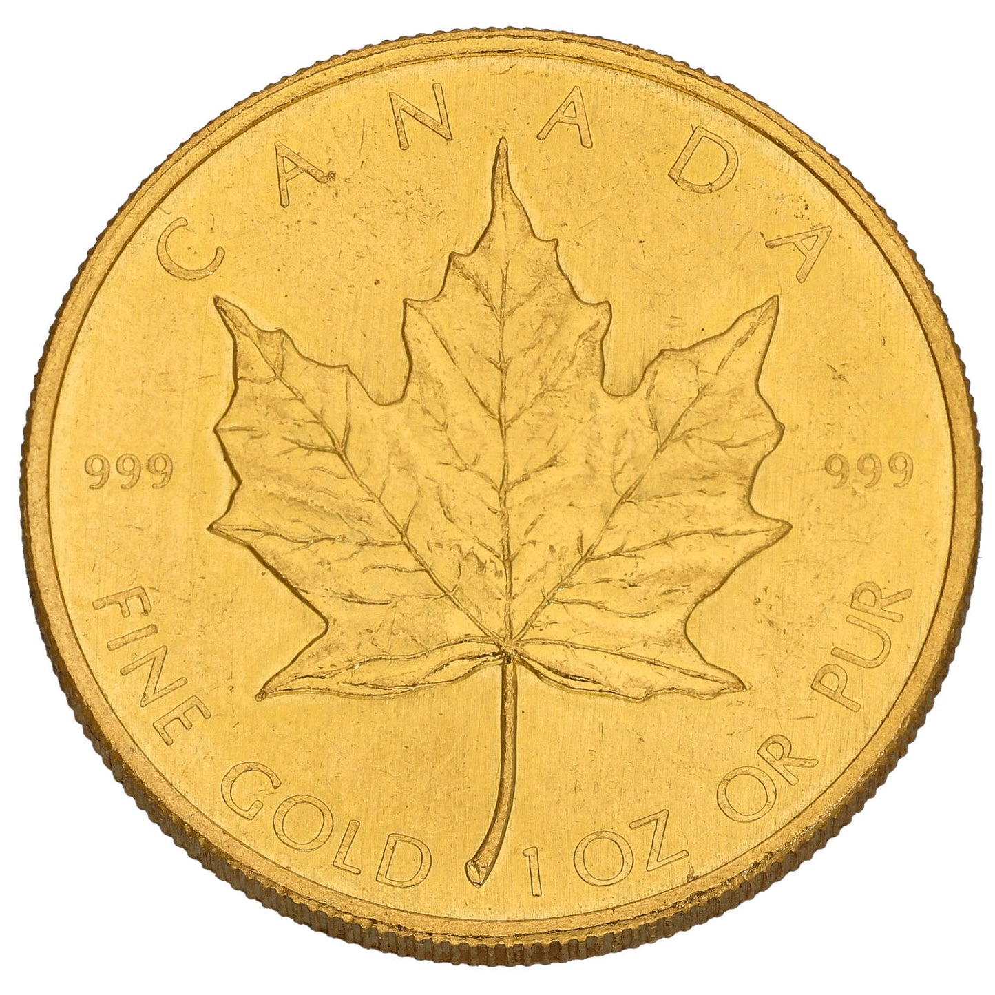 24ct Gold Canada Maple 1 OZ Coin 1981