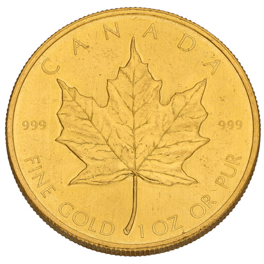 24ct Gold Canada Maple 1 OZ Coin 1981
