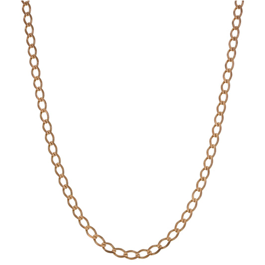 9ct Gold Curb Chain 20"