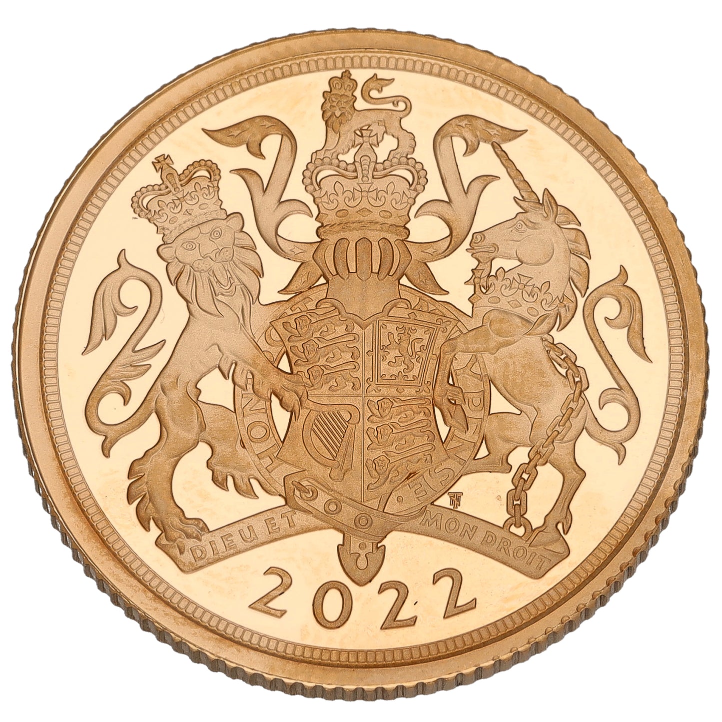 22ct Gold Queen Elizabeth II Full Sovereign Coin 2022